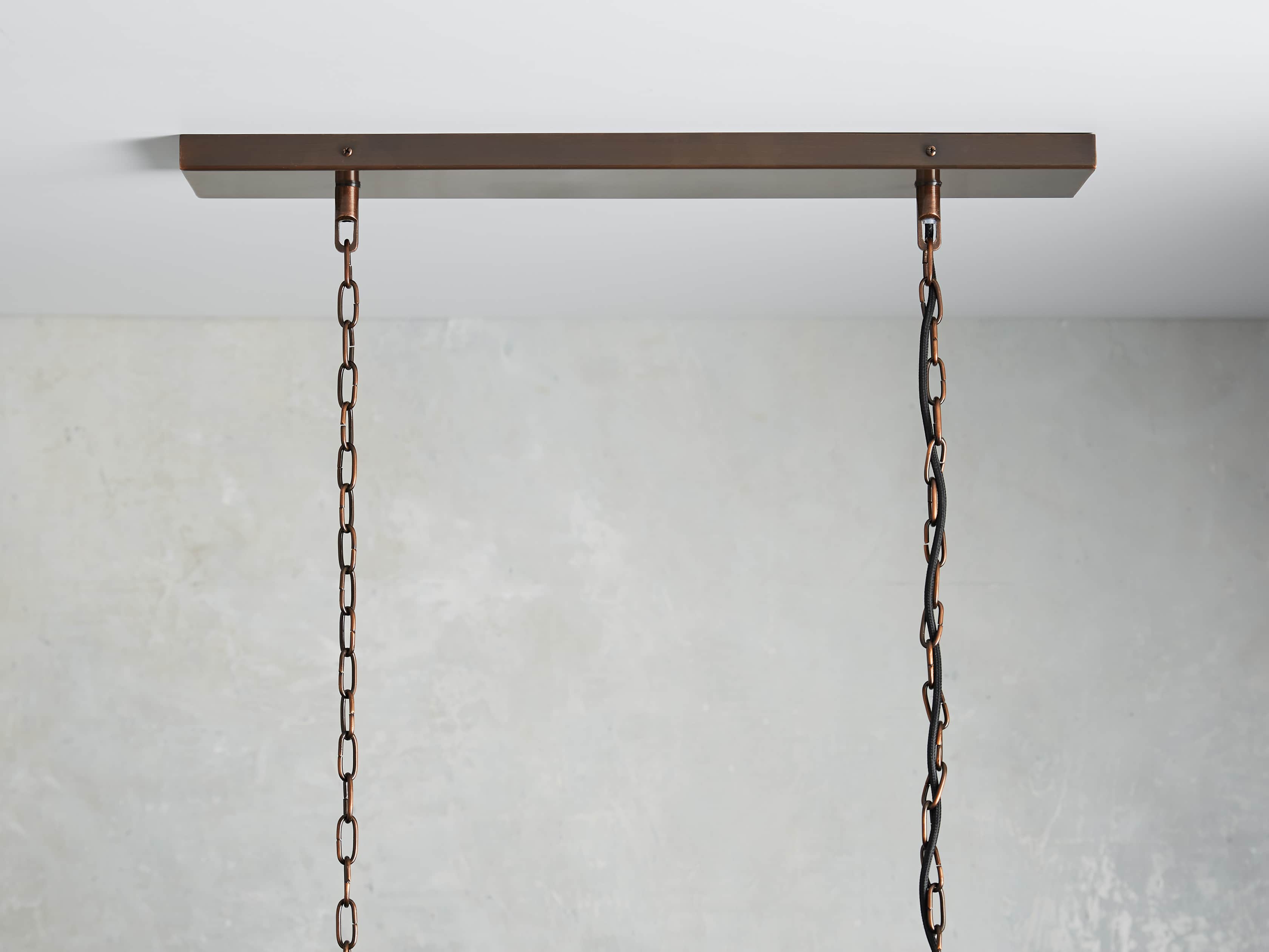 Brass Glass Round chandelier - Hollis Wisp for dining room view 5