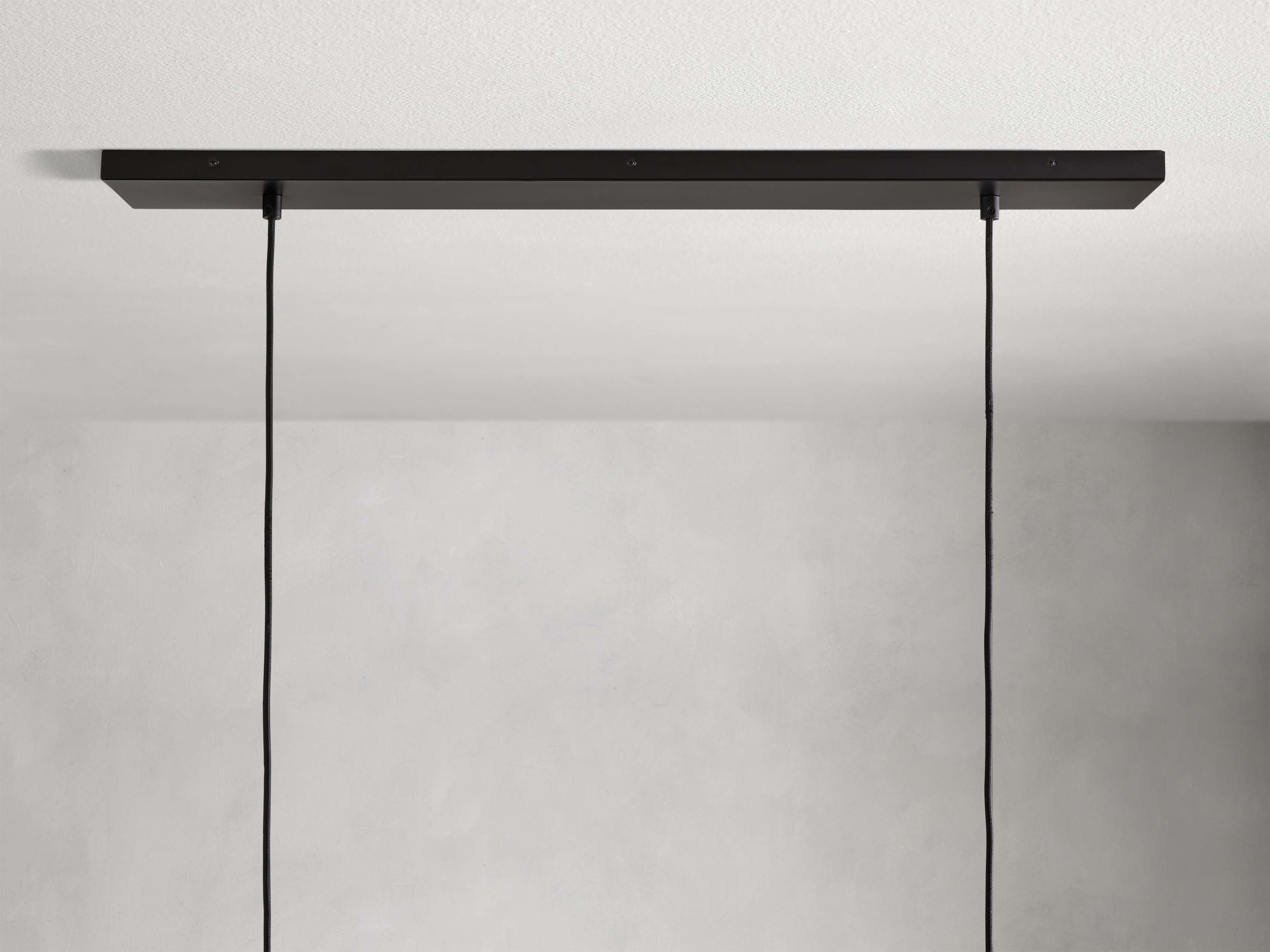 Black Glass Linear chandelier - Junia Wisp for dining room view 4