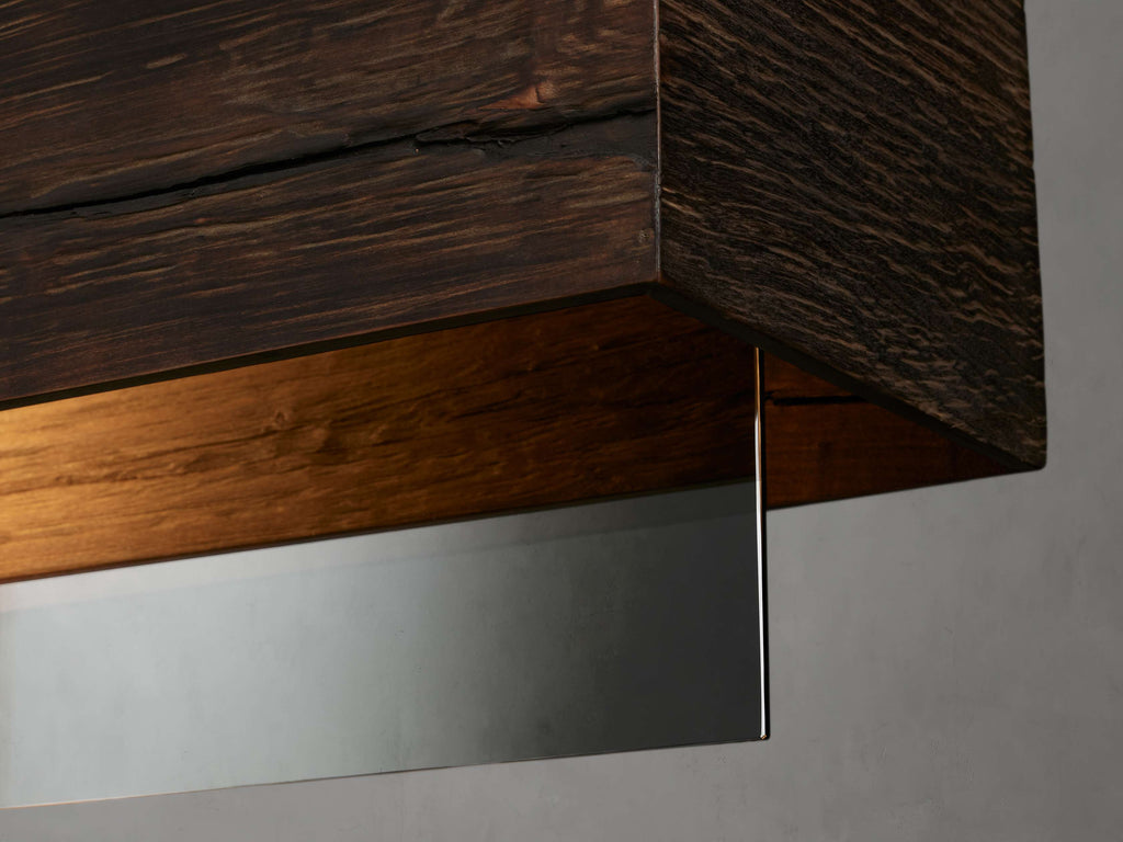 Black Glass Linear chandelier - Junia Wisp for dining room view 3