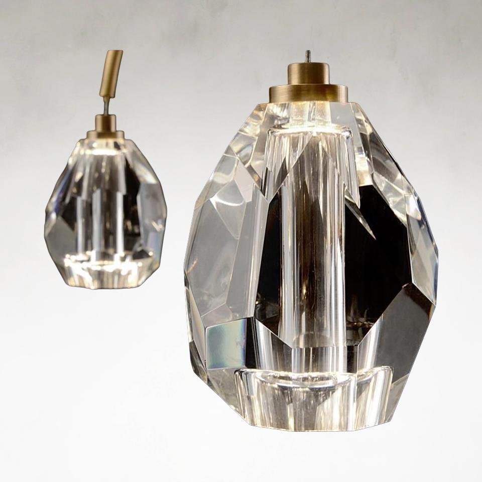 Brass Crystal chandelier - Kaia Ray for dining room view 4