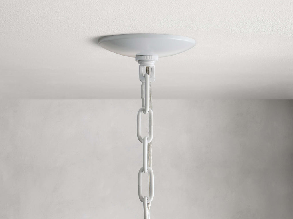 Black Rattan Tiered chandelier - Aster Arc for dining room view 11