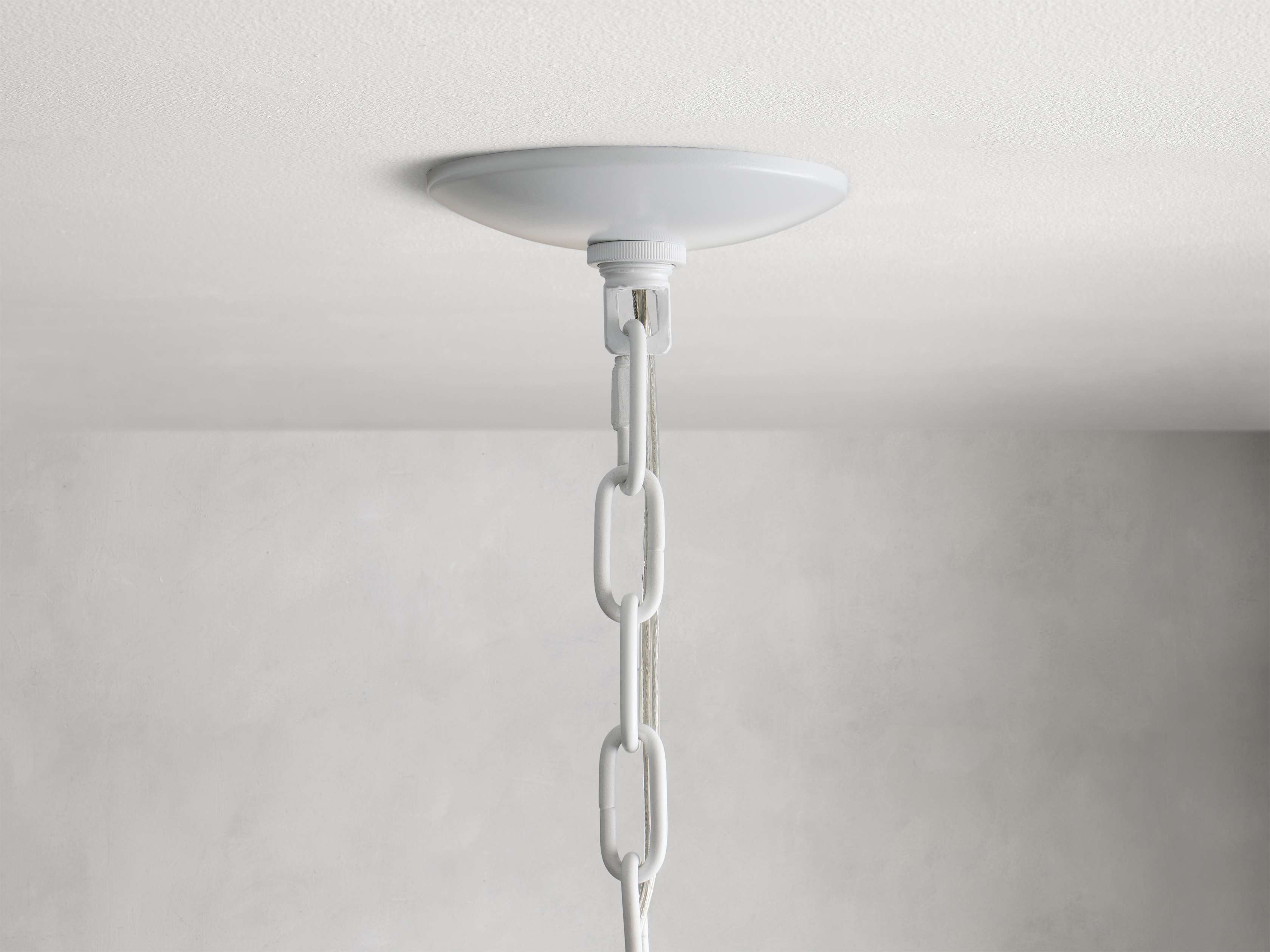 Black Rattan Tiered chandelier - Aster Arc for dining room view 11