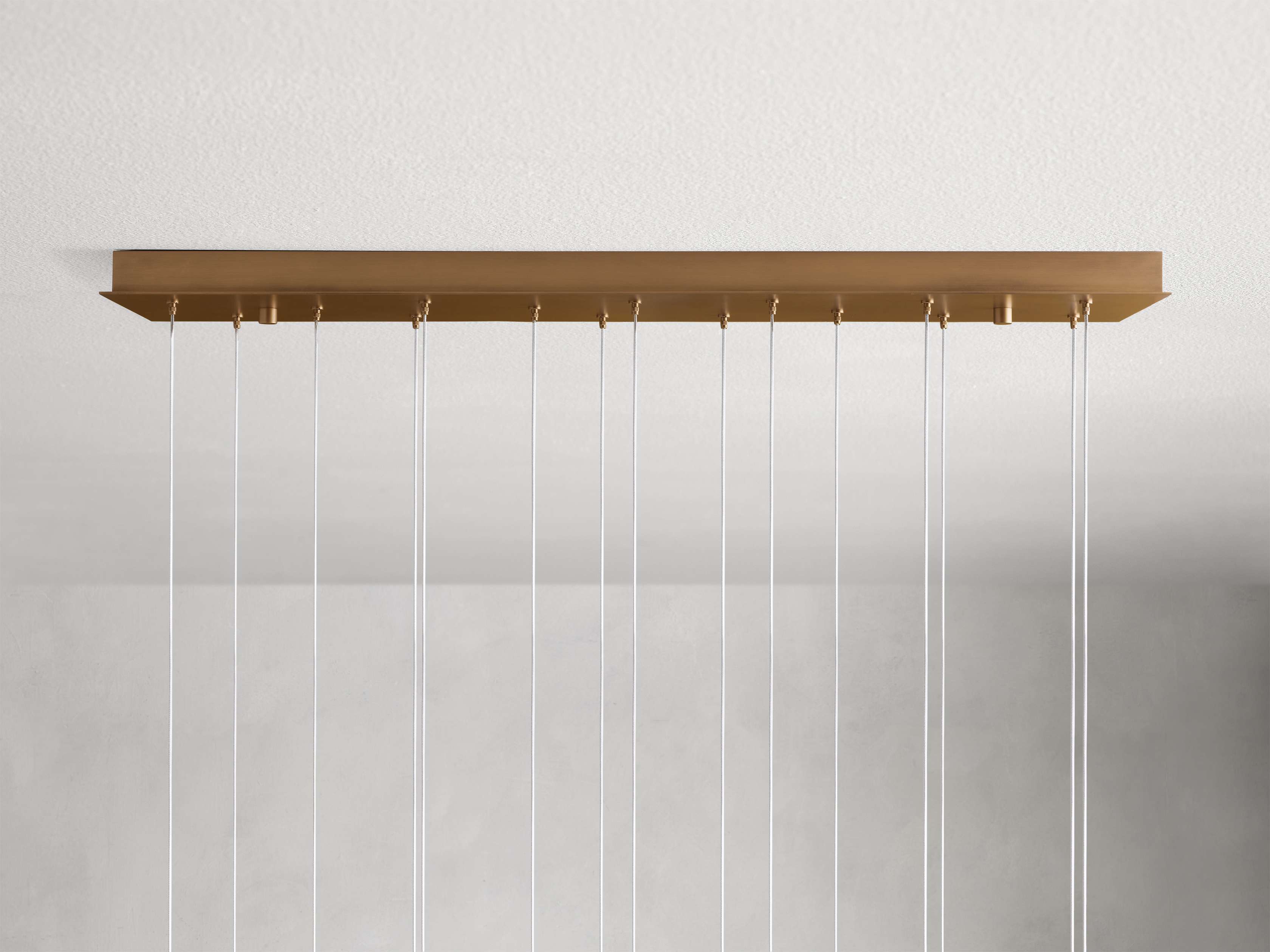 Natural Alabaster Linear chandelier - Tova Wisp for dining room view 8
