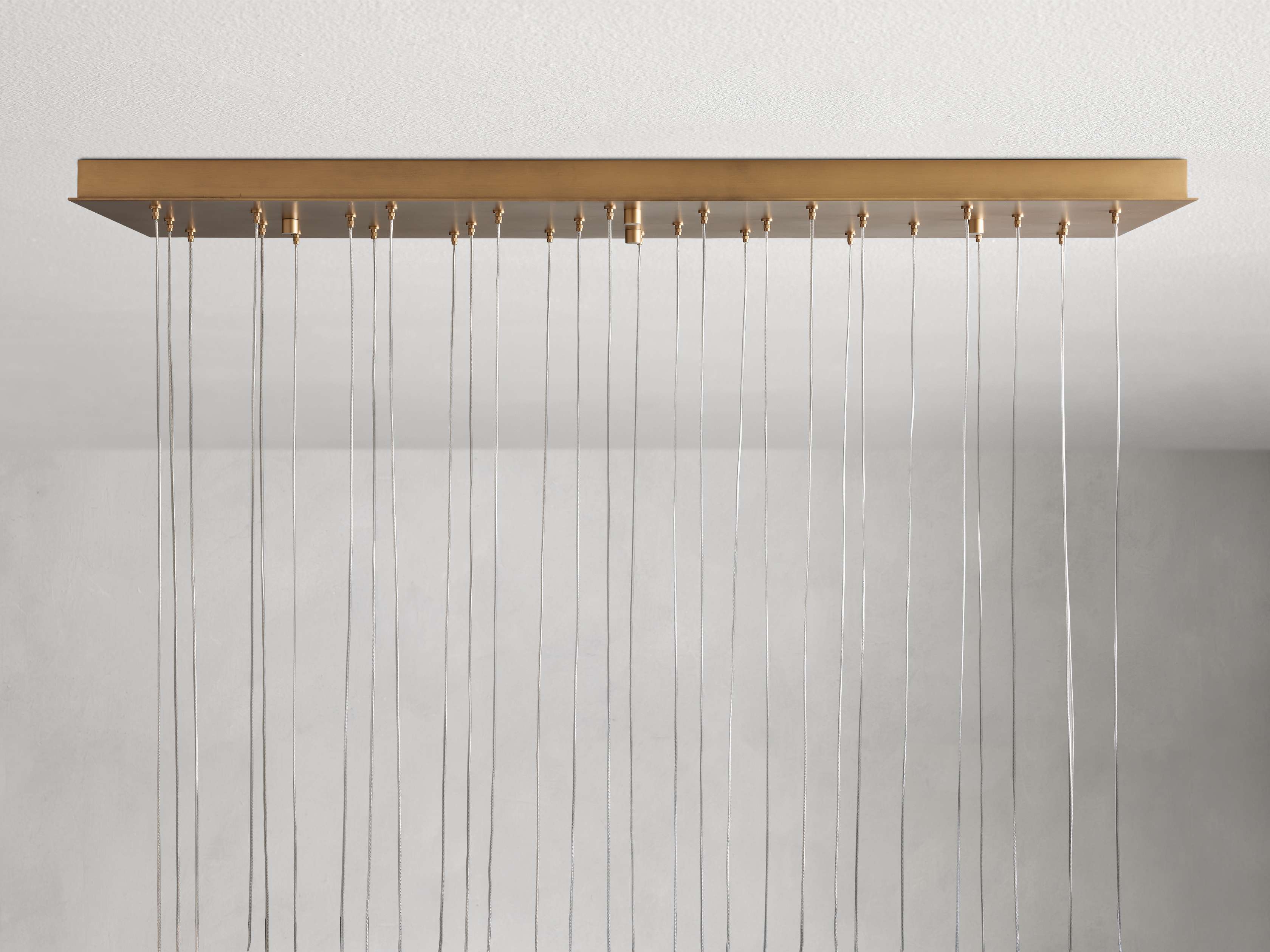 Natural Alabaster Linear chandelier - Tova Wisp for dining room view 3