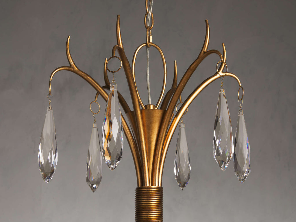 Clear Crystal chandelier - Bexley Wisp for dining room view 4