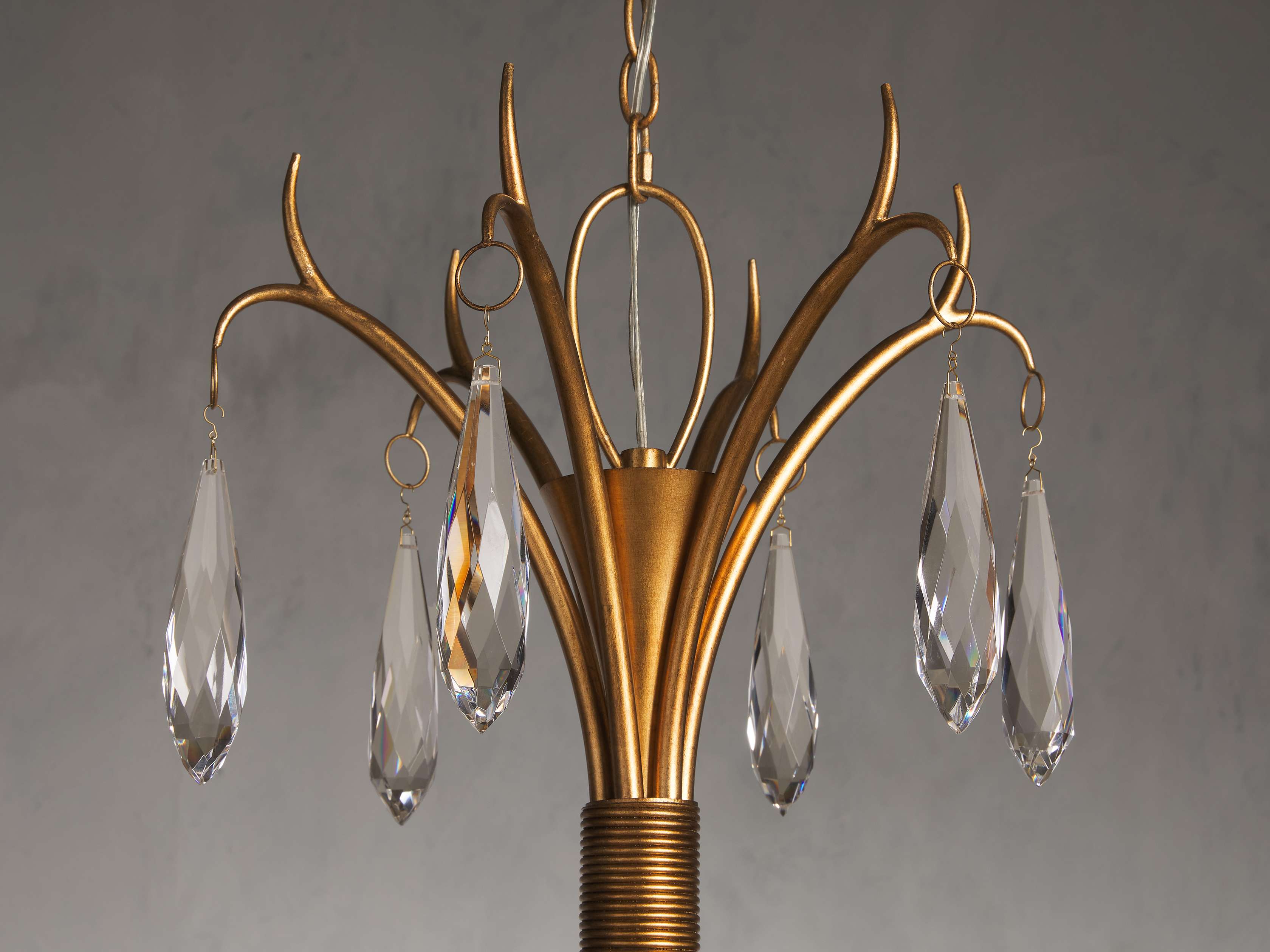 Clear Crystal chandelier - Bexley Wisp for dining room view 4