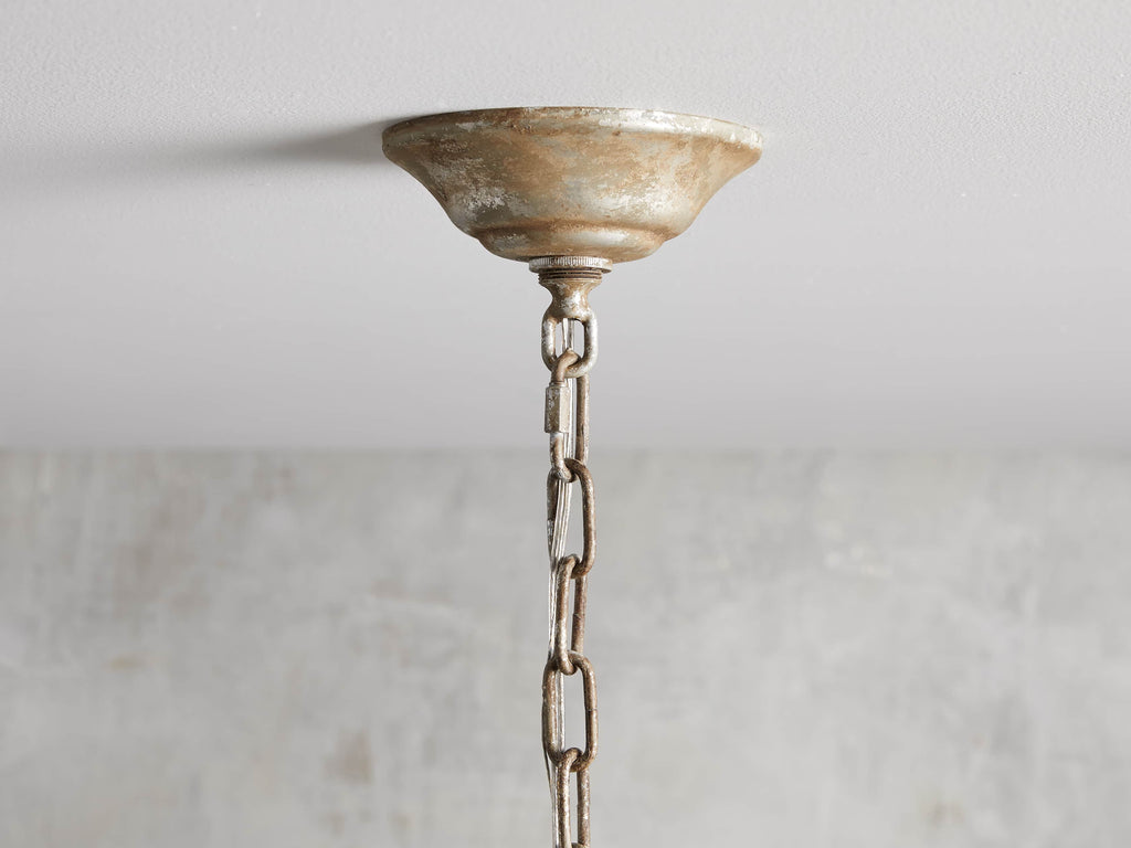 Silver Crystal chandelier - Lazuli Wisp for dining room view 4
