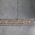 Black Crystal Round chandelier - Thalia Wisp for dining room view 1