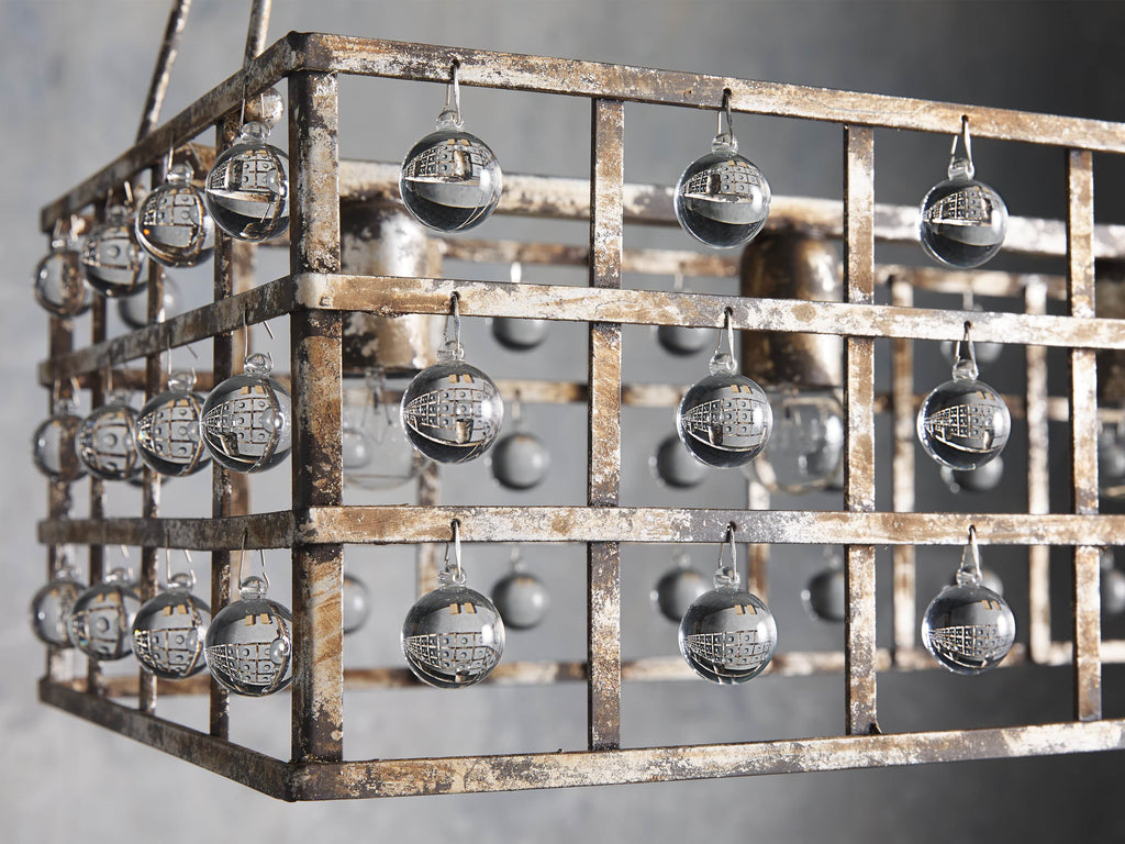 Black Crystal Round chandelier - Thalia Wisp for dining room view 3