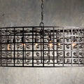 Bronze Crystal Round chandelier - Jovie Wisp for dining room view 1