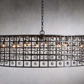 Bronze Crystal Round chandelier - Aster Court for dining room view 1