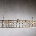 Black Crystal Round chandelier - Milan Wisp for dining room view 1