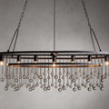 Brass Crystal chandelier - Gilda Wisp for dining room view 1