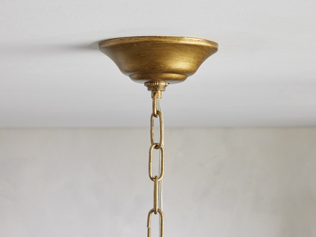 Brass Crystal Round chandelier - Nova Court for dining room view 14