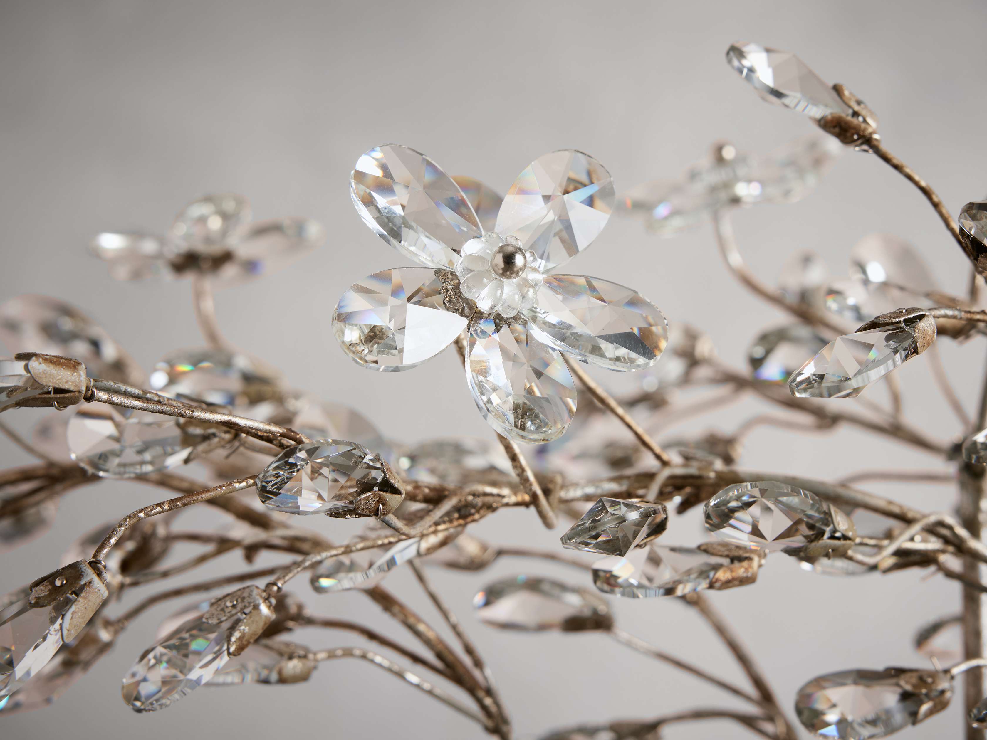 Clear Crystal Linear chandelier - Solene Court for dining room view 27
