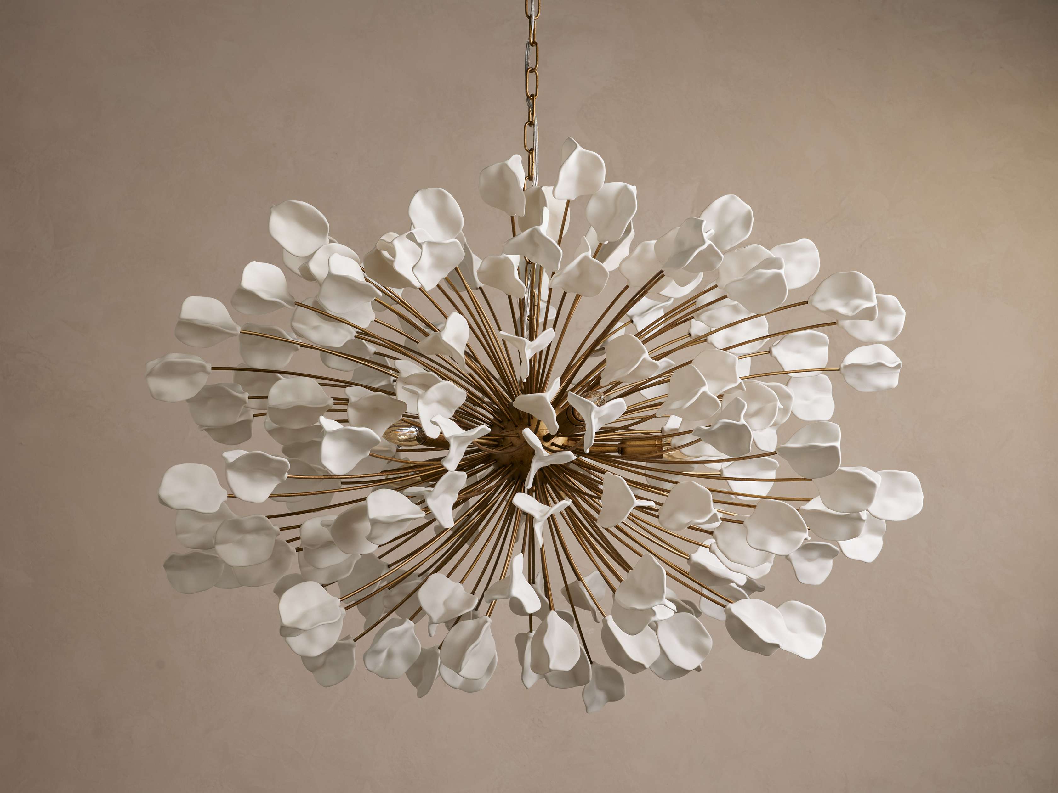 Clear Glass Round chandelier - Flora Court for dining room view 4