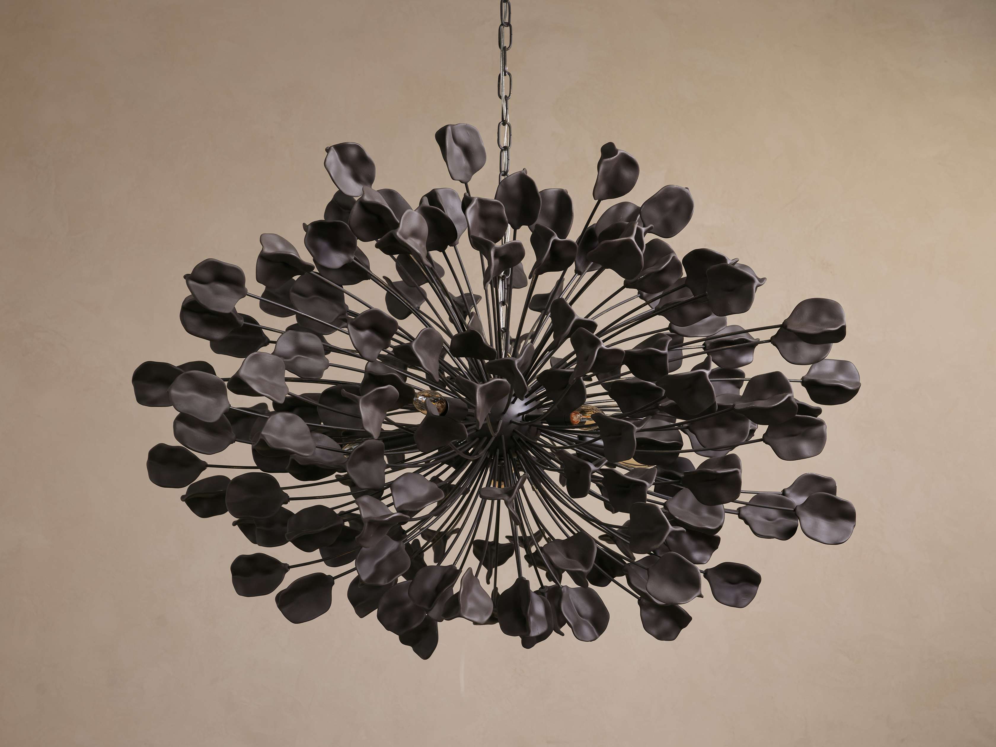 Clear Glass Round chandelier - Flora Court for dining room view 8
