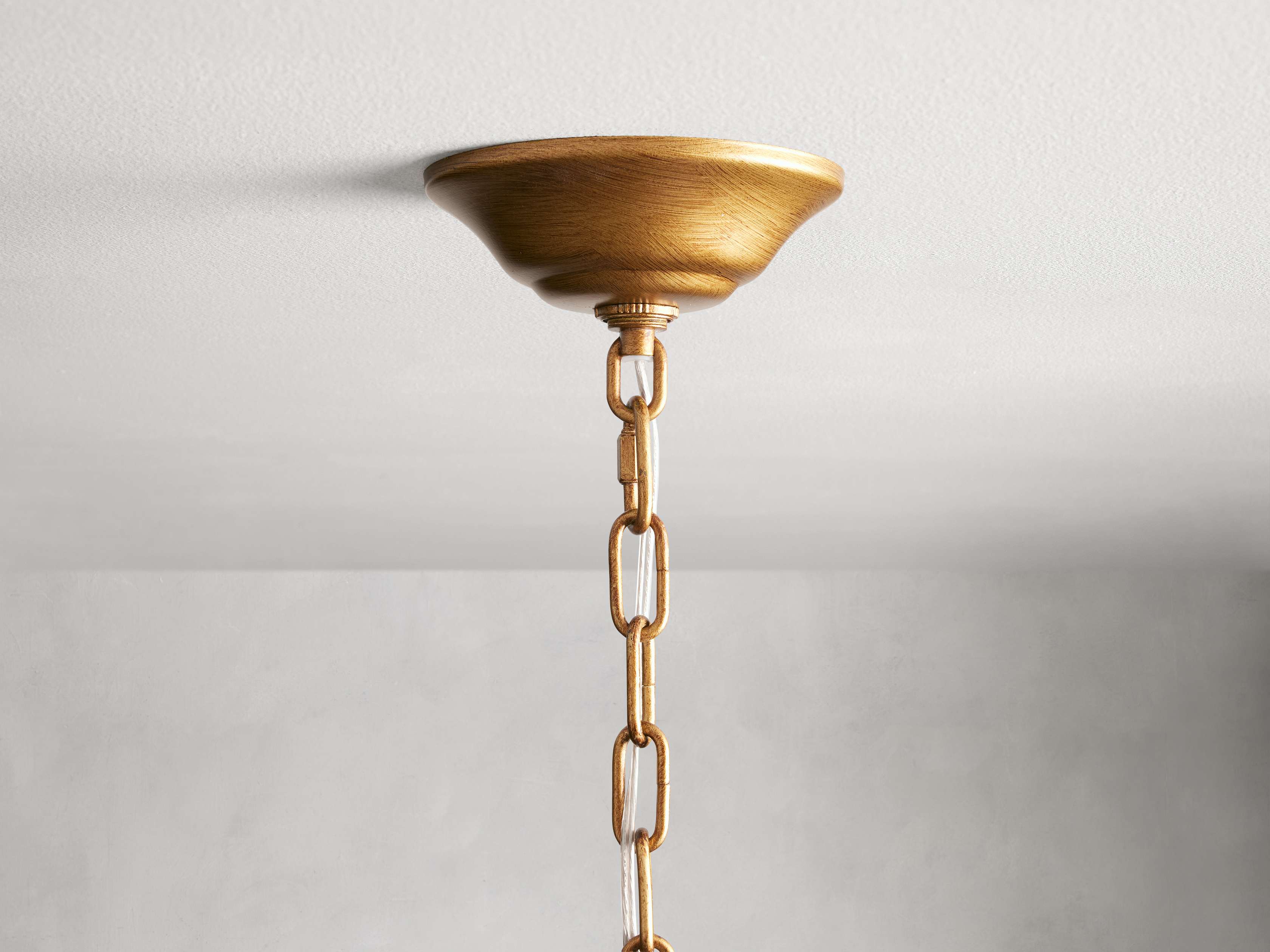 Clear Iron chandelier - Nerea Wisp for dining room view 4