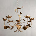 Clear Iron chandelier - Nerea Wisp for dining room view 1