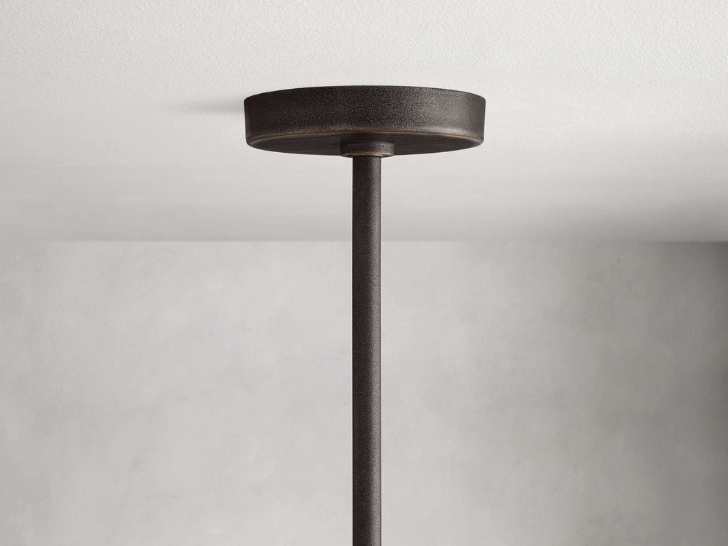 Clear Brass Round chandelier - Onda Wisp for dining room view 5