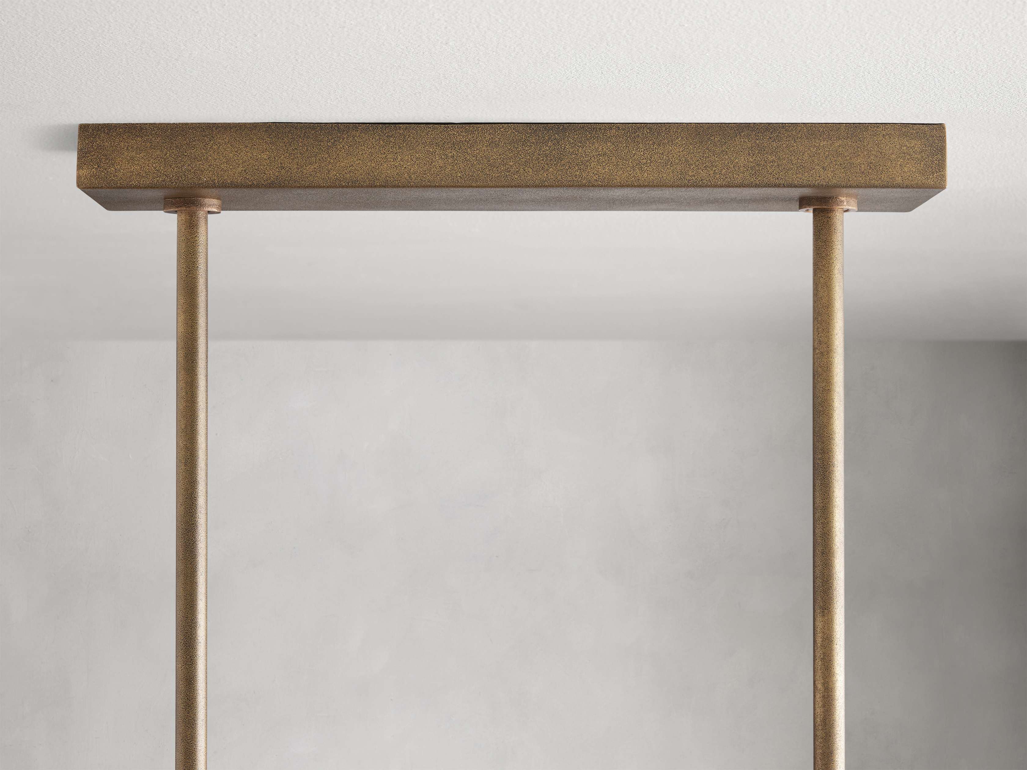 Clear Brass Linear chandelier - Gemma Wisp for dining room view 5