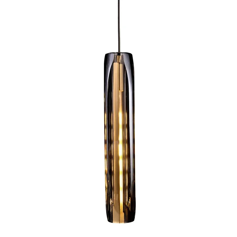 Copper Crystal Linear chandelier - Arden Bay for dining room view 9