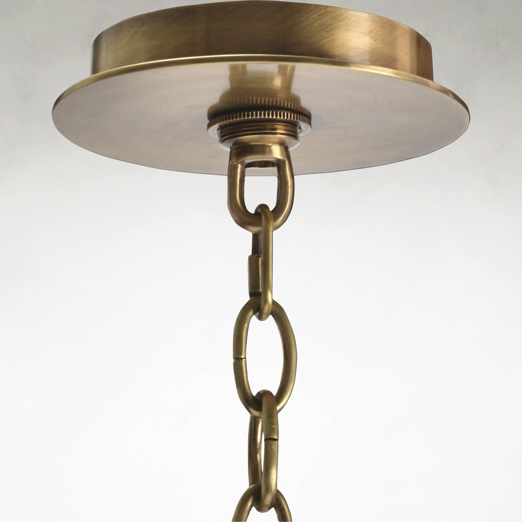 Brass Acrylic chandelier - Ottilie Stone for dining room view 5