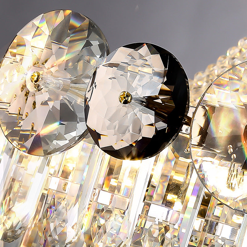Clear Crystal Round chandelier - Xara House for dining room view 3