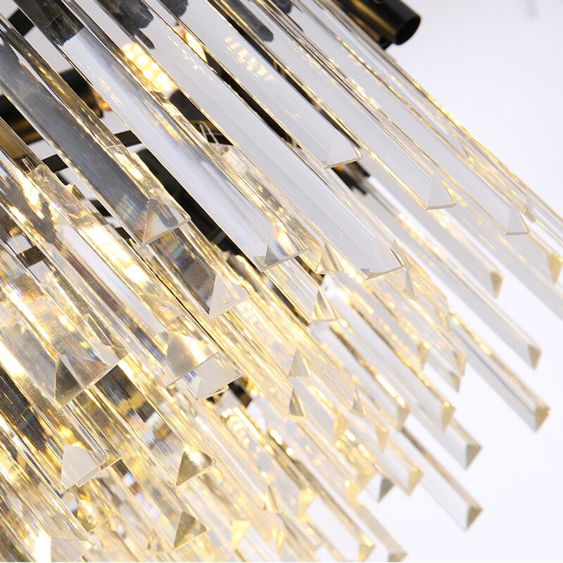 Black Crystal chandelier - Linnea House for dining room view 5
