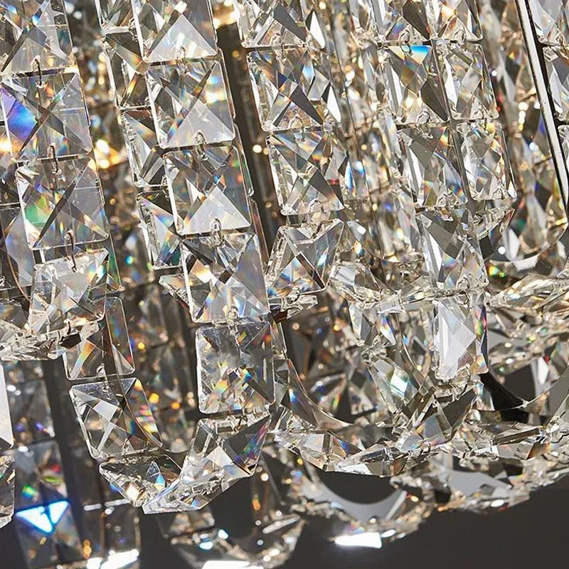 Silver Crystal chandelier - Willa House for dining room view 5