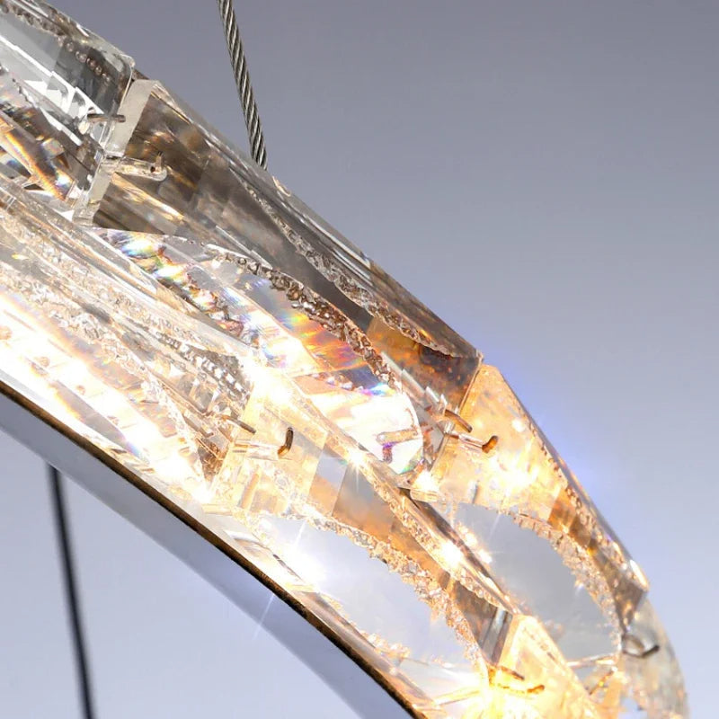 Clear Crystal Round chandelier - Oriel Bay for dining room view 6