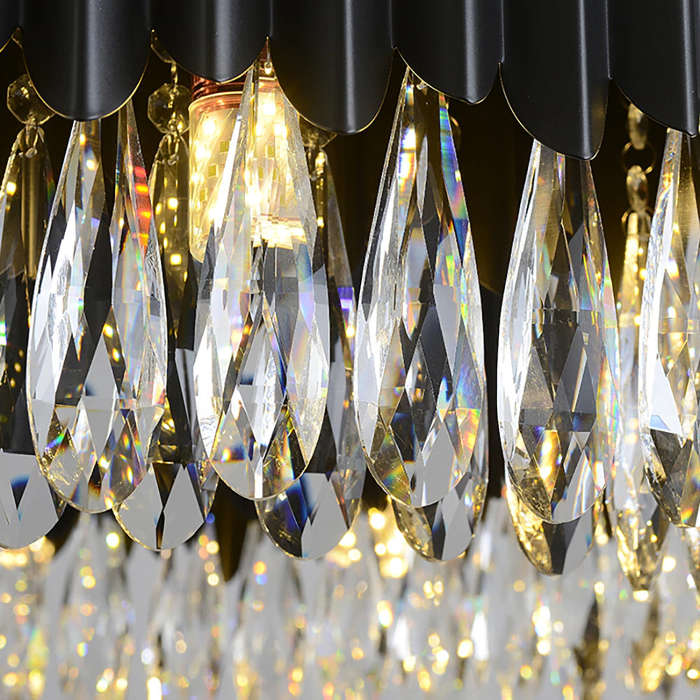 Clear Crystal chandelier - Talia House for dining room view 5