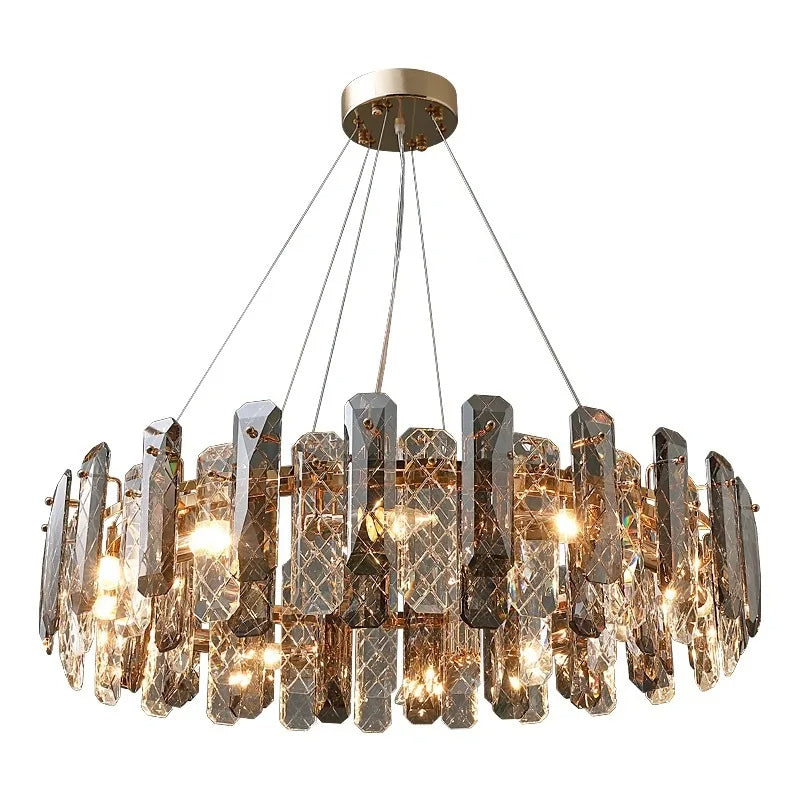 Crystal Round chandelier - Eden House for dining room view 12