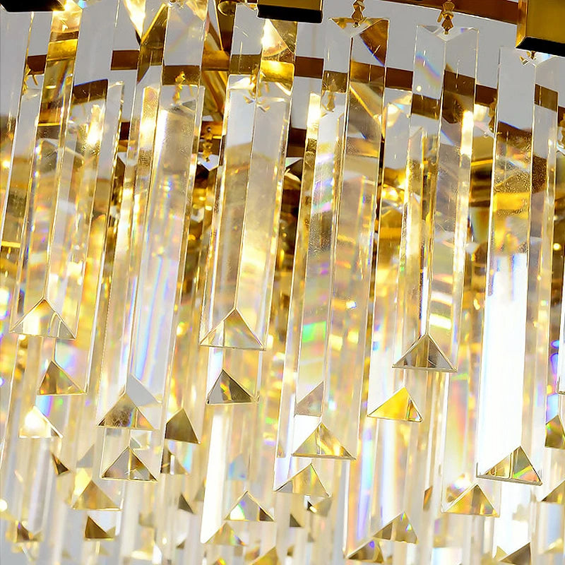 Clear Crystal Round chandelier - Ansel House for dining room view 4