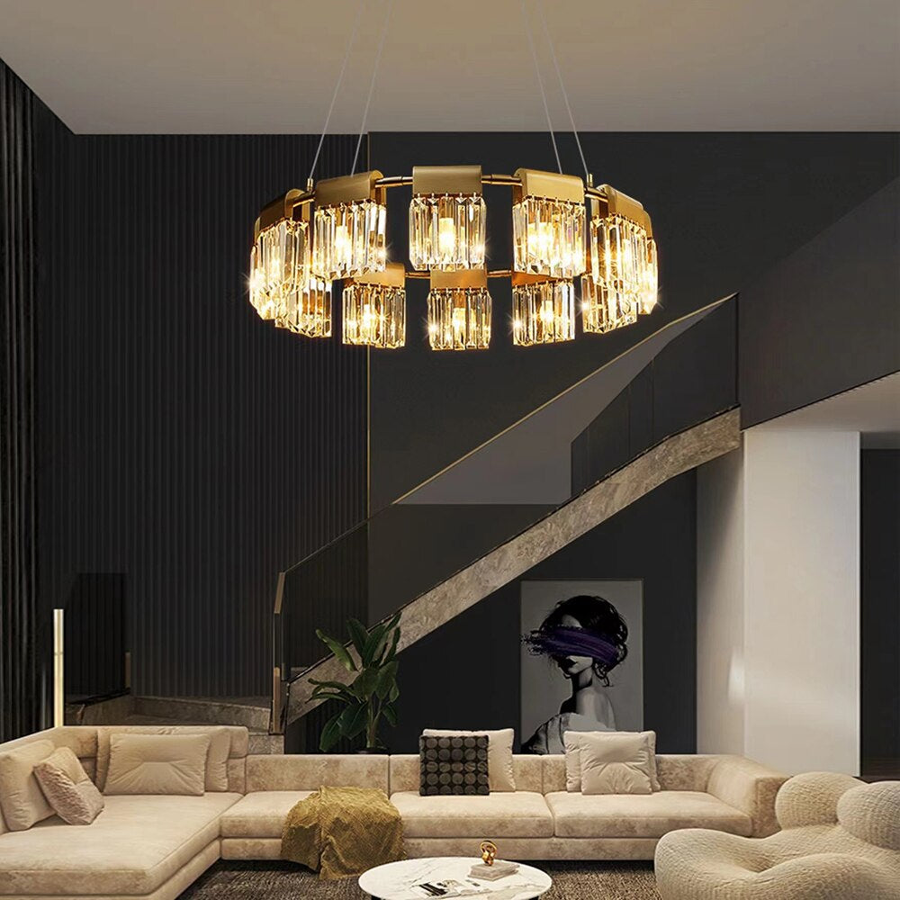 Clear Crystal chandelier - Ilona Bay for dining room view 3