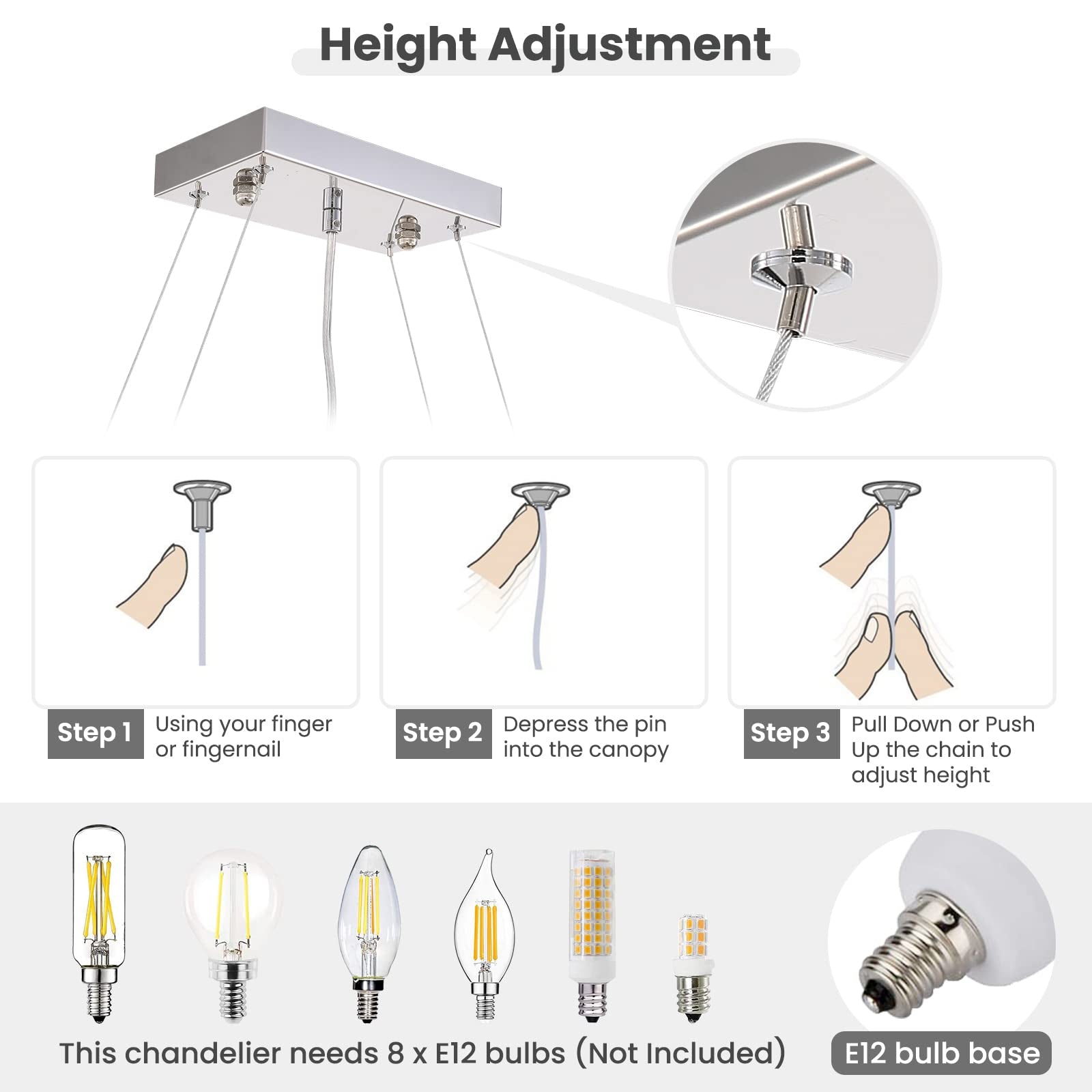 Gold Crystal Linear chandelier - Aria Lane for dining room view 6