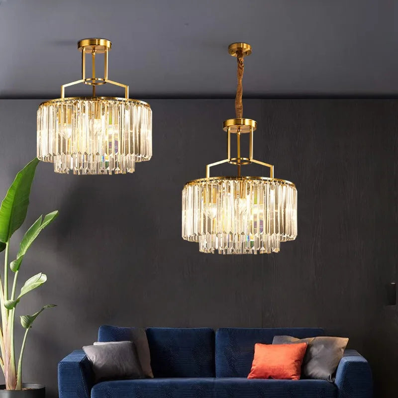 Clear Crystal chandelier - Noor Bay for dining room view 2