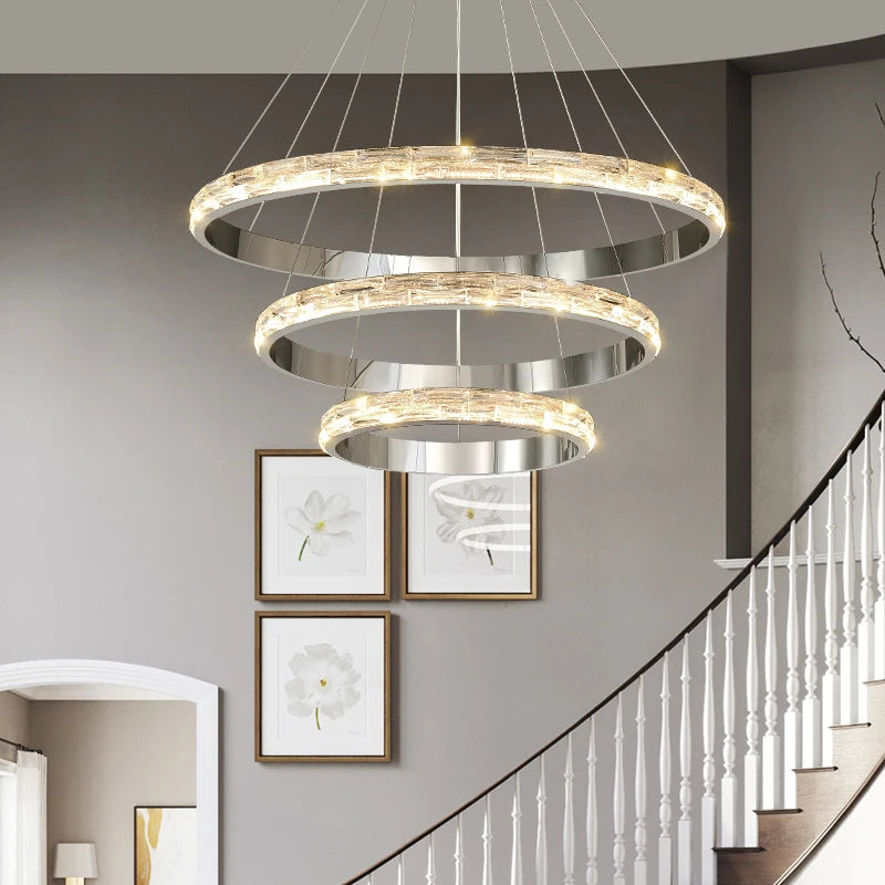 Clear Crystal Round chandelier - Oriel Bay for dining room view 3