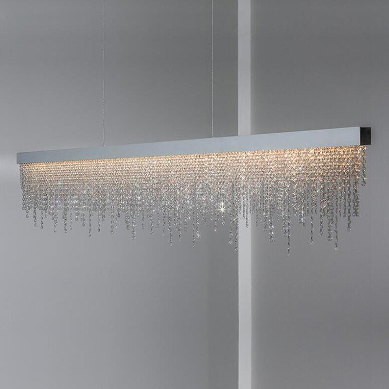 Black Crystal chandelier - Soren Lane for dining room view 3