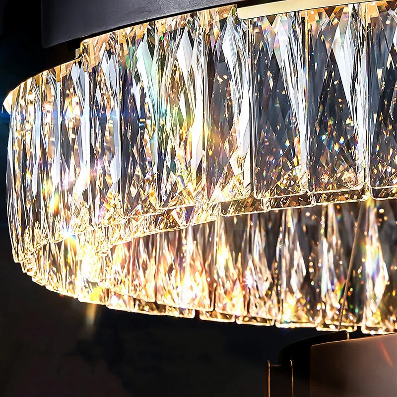 Clear Crystal chandelier - Kora Bay for dining room view 4