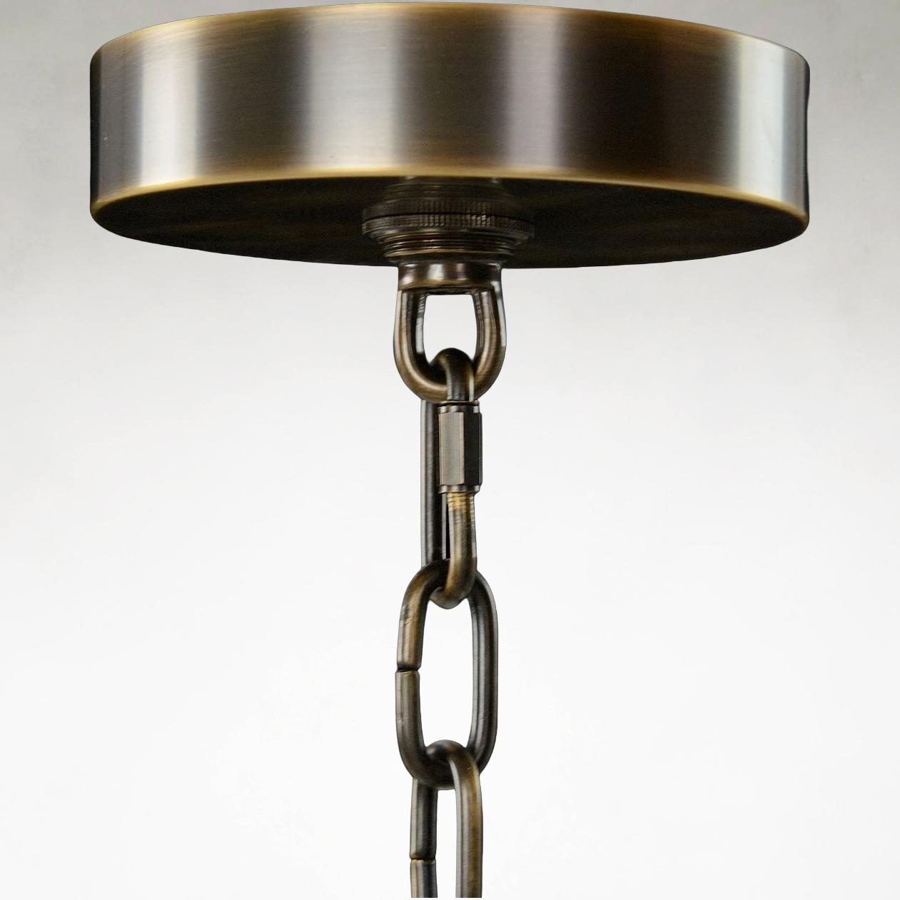 Bronze Acrylic chandelier - Soren Ray for dining room view 8
