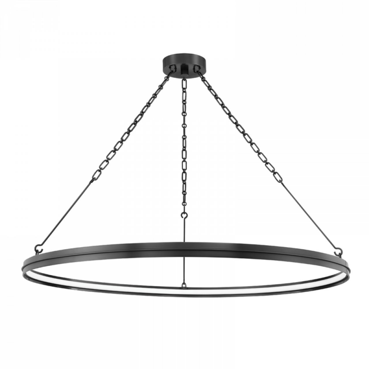 Brass Glass Round chandelier - Celeste Meadow for dining room view 1