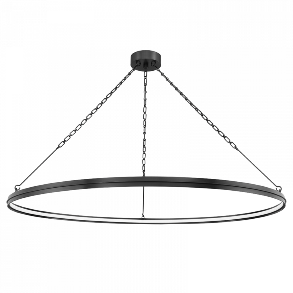 Brass Glass Round chandelier - Quinn Meadow for dining room view 1
