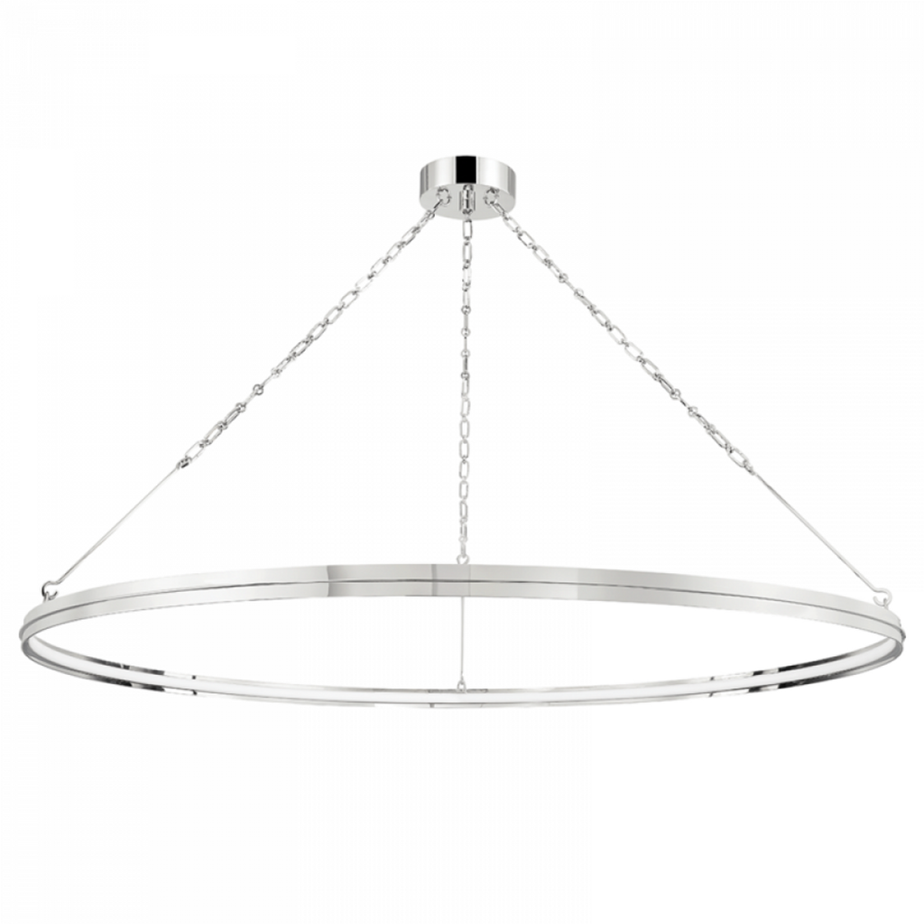 Brass Glass Round chandelier - Rhea Meadow for dining room view 1