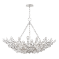 Brass Crystal Candle chandelier - Ember Dawn for dining room view 1