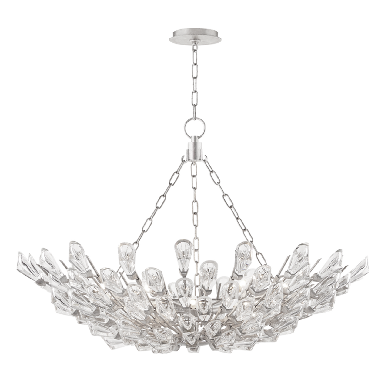 Brass Crystal Candle chandelier - Dune Dawn for dining room view 2