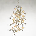 Silver Crystal chandelier - Viola Stone for dining room view 1