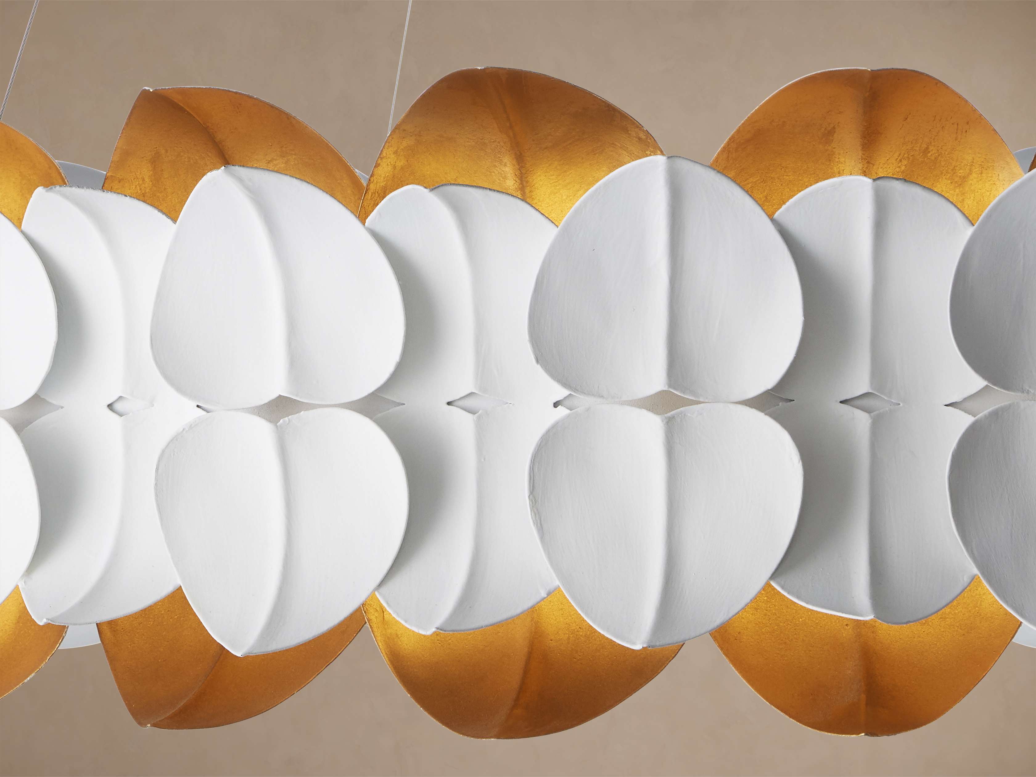 White Iron chandelier - Vale Wisp for dining room view 3