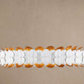 White Iron chandelier - Vale Wisp for dining room view 1