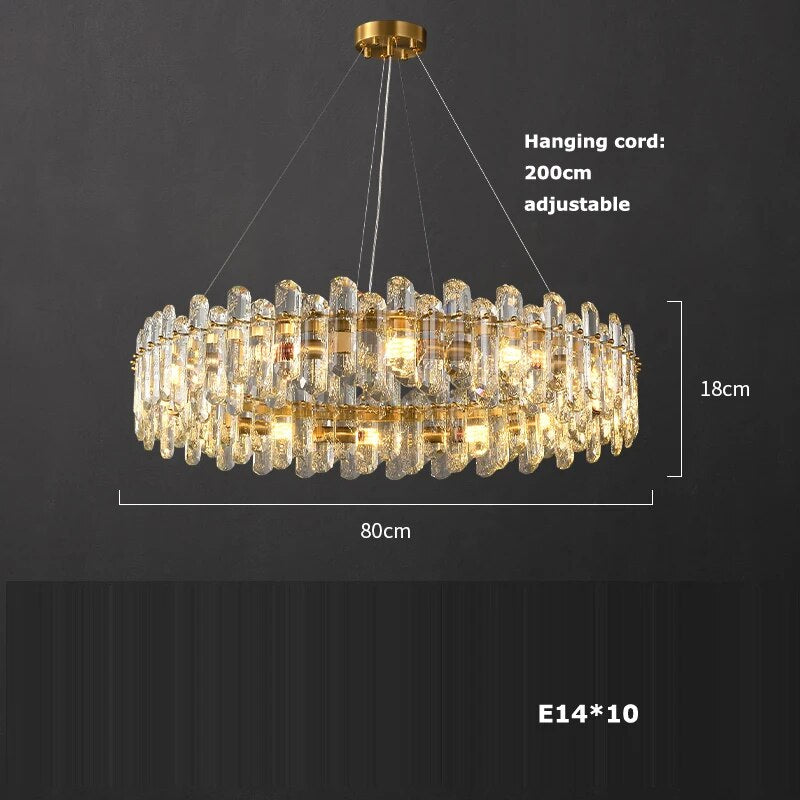 Clear Crystal chandelier - Lyra Bay for dining room view 9